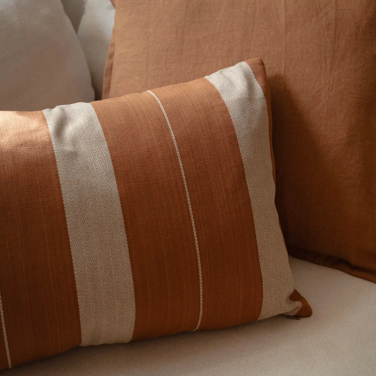 Caravan Rectangular Cushion Cover – Cognac