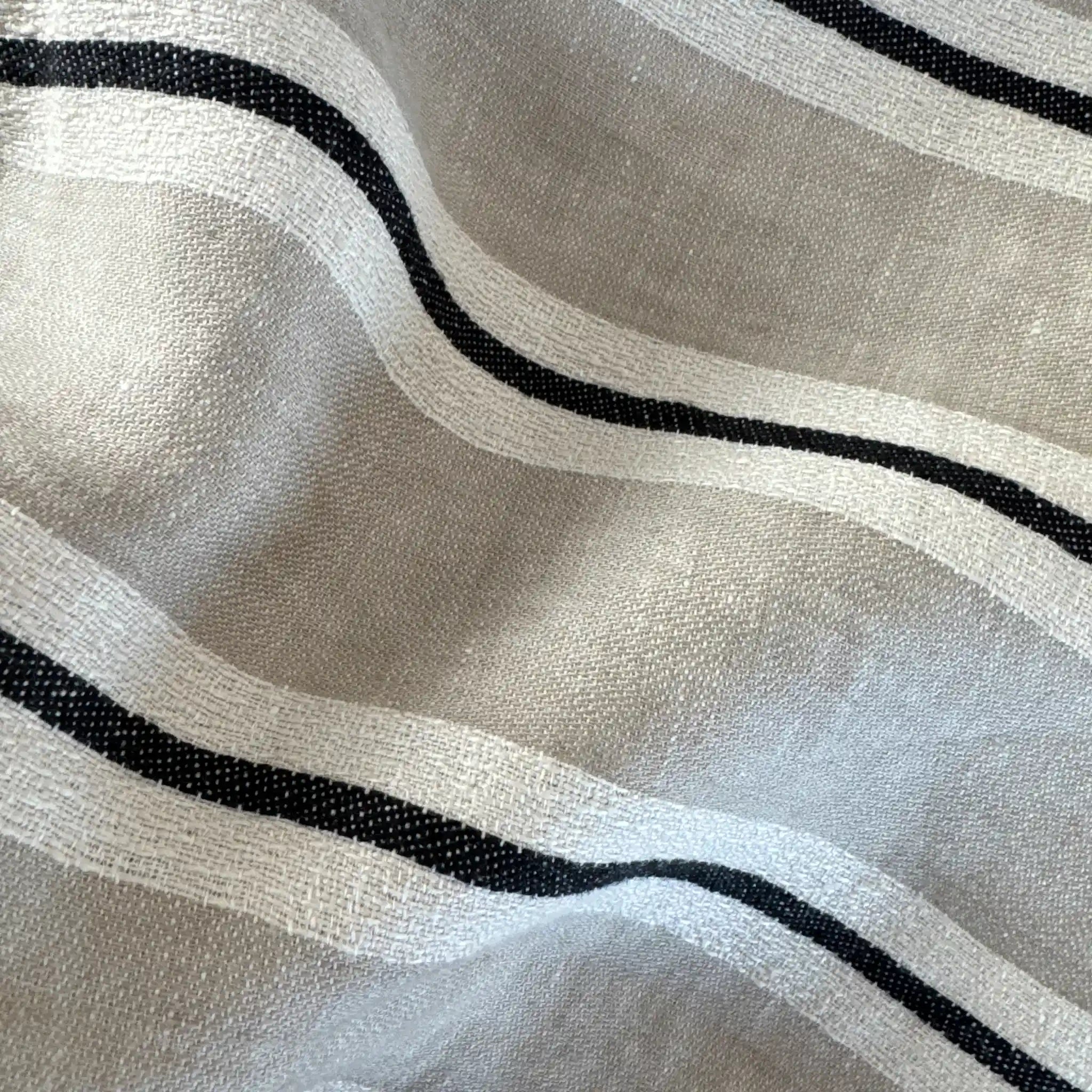 Flow Striped Linen Cushion Cover
