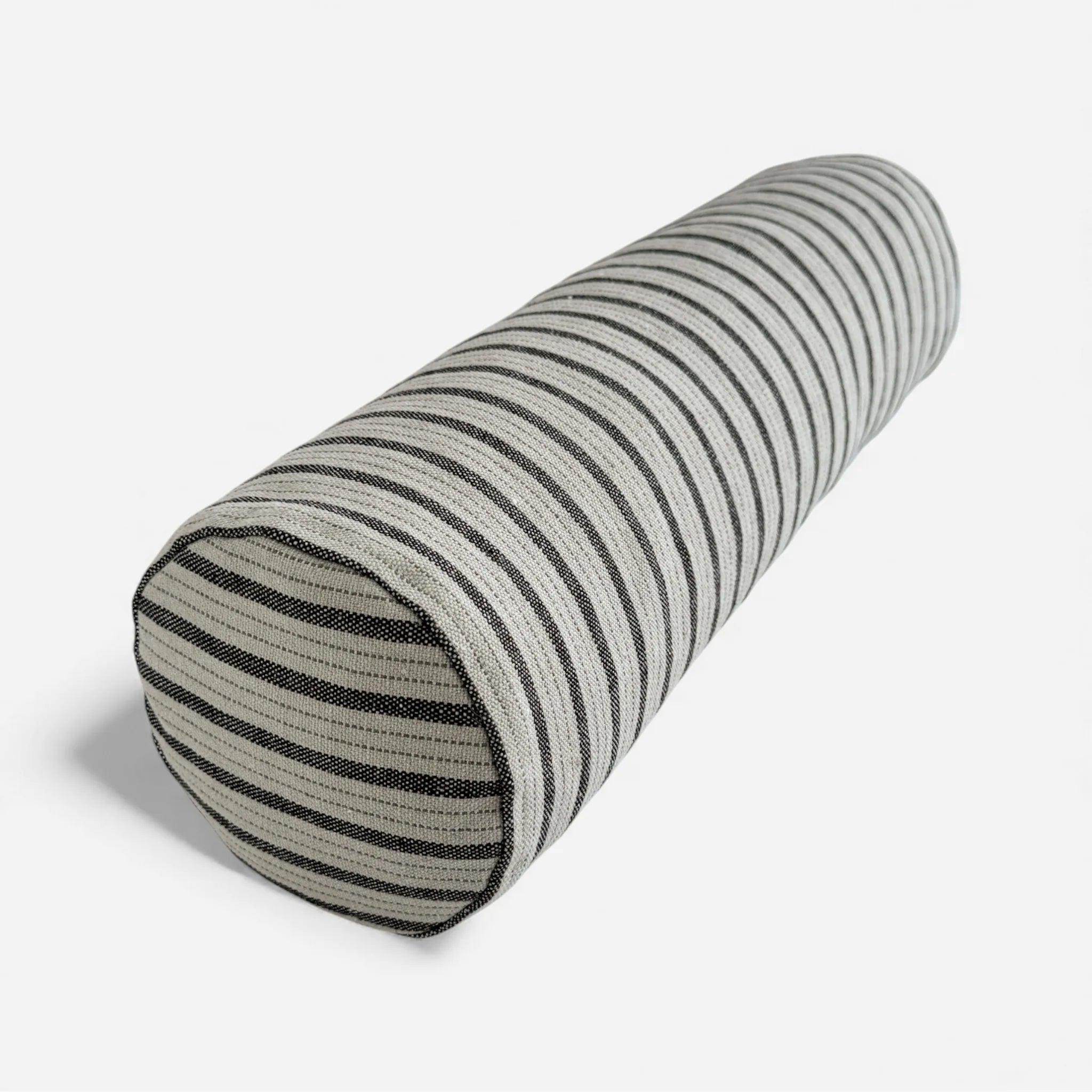 Striped bolster pillow