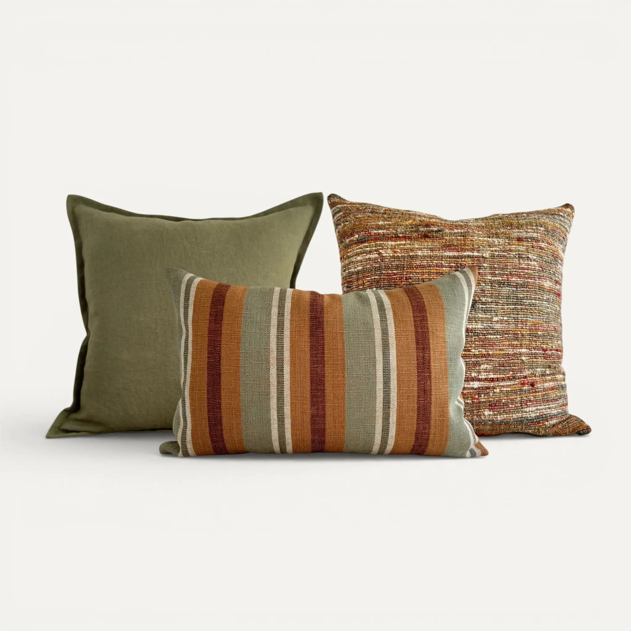 Green and orange cushion combo