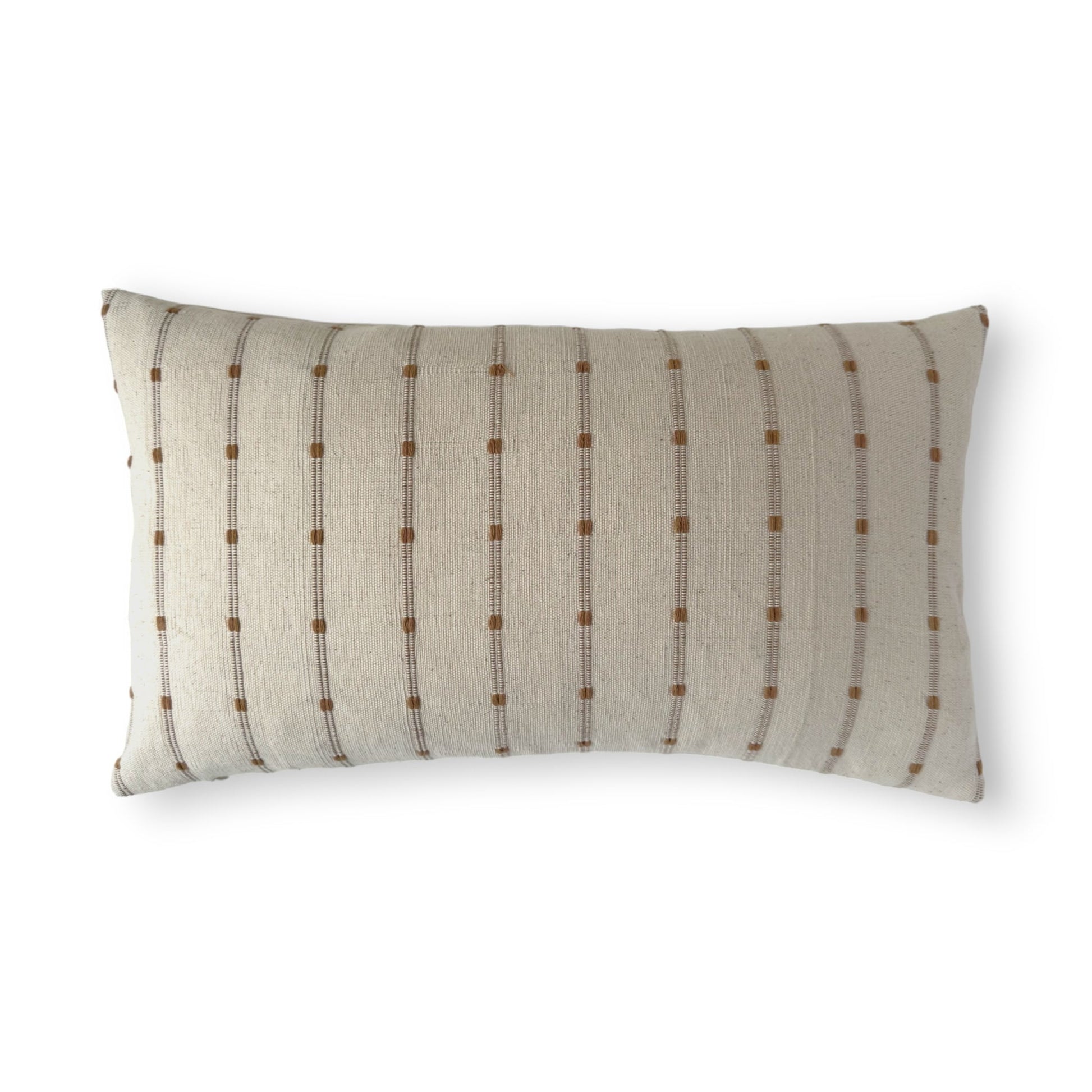 30x50 cm beige brown stripe cushion cover