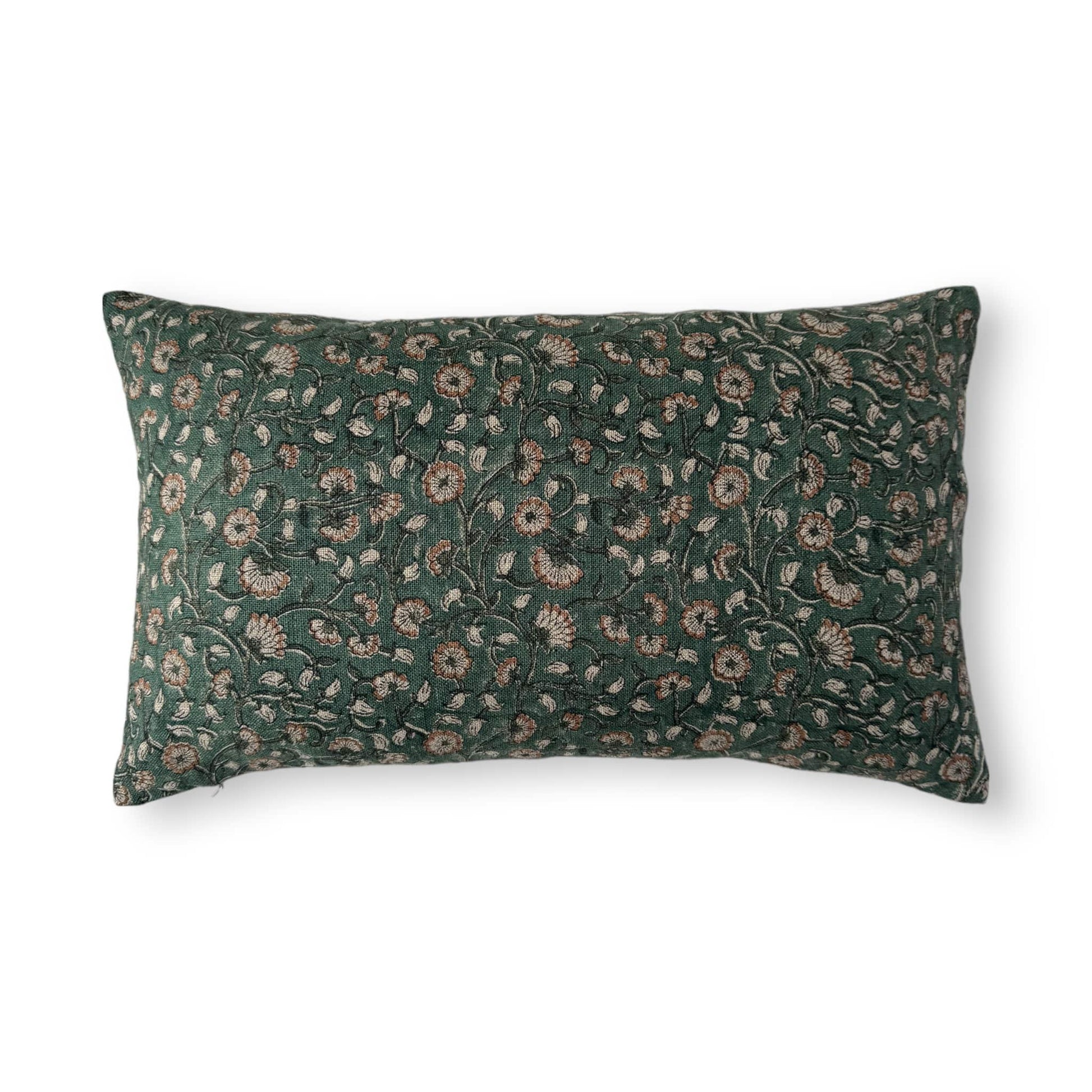 30x50 cm green floral cushion cover