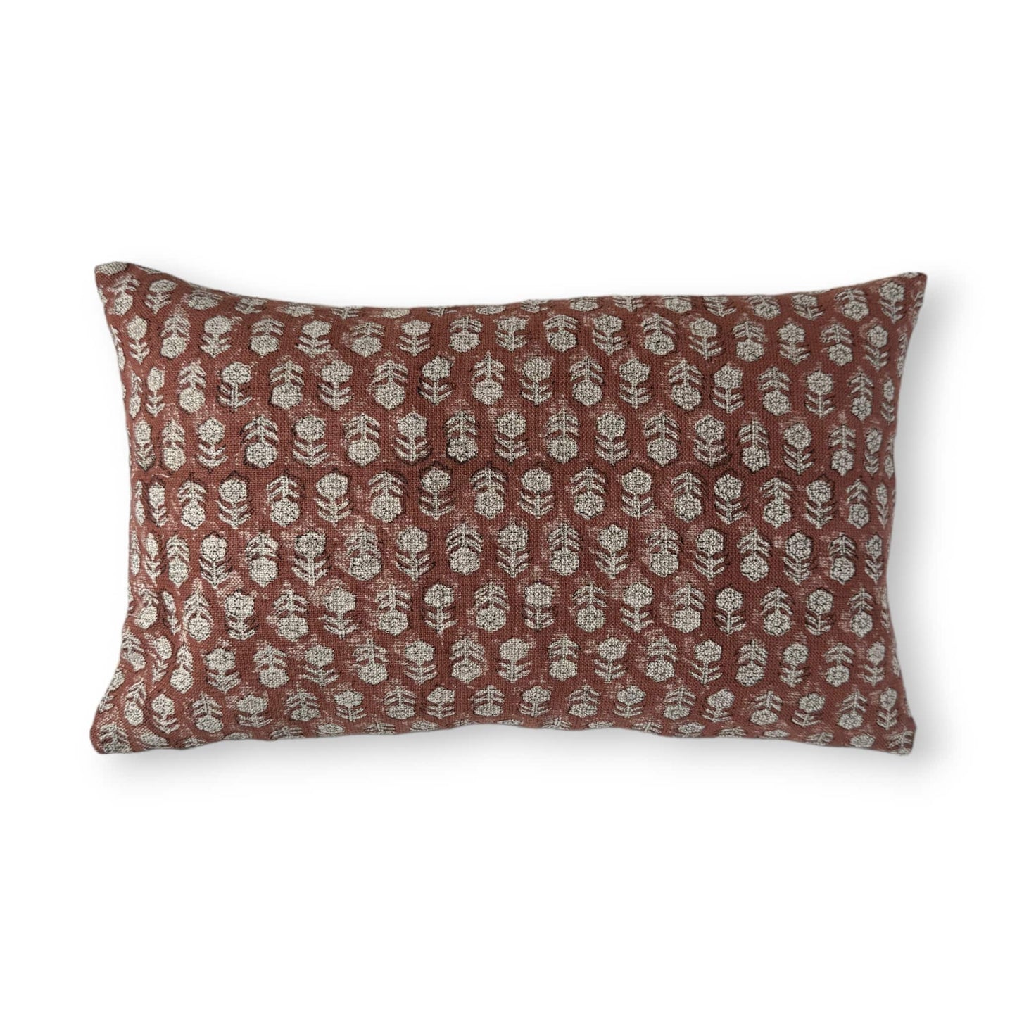 30x50 cm dark red floral cushion cover