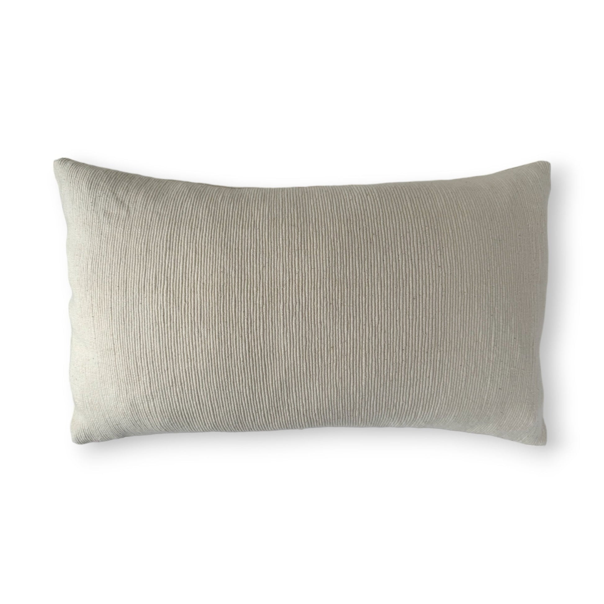 30x50 cm white textured soft cushion cover