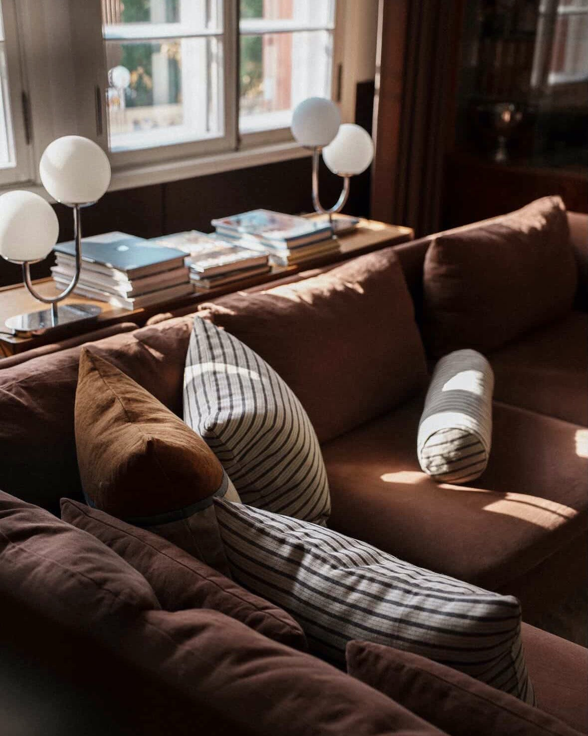 Moments Striped Linen Blend Cushion Cover