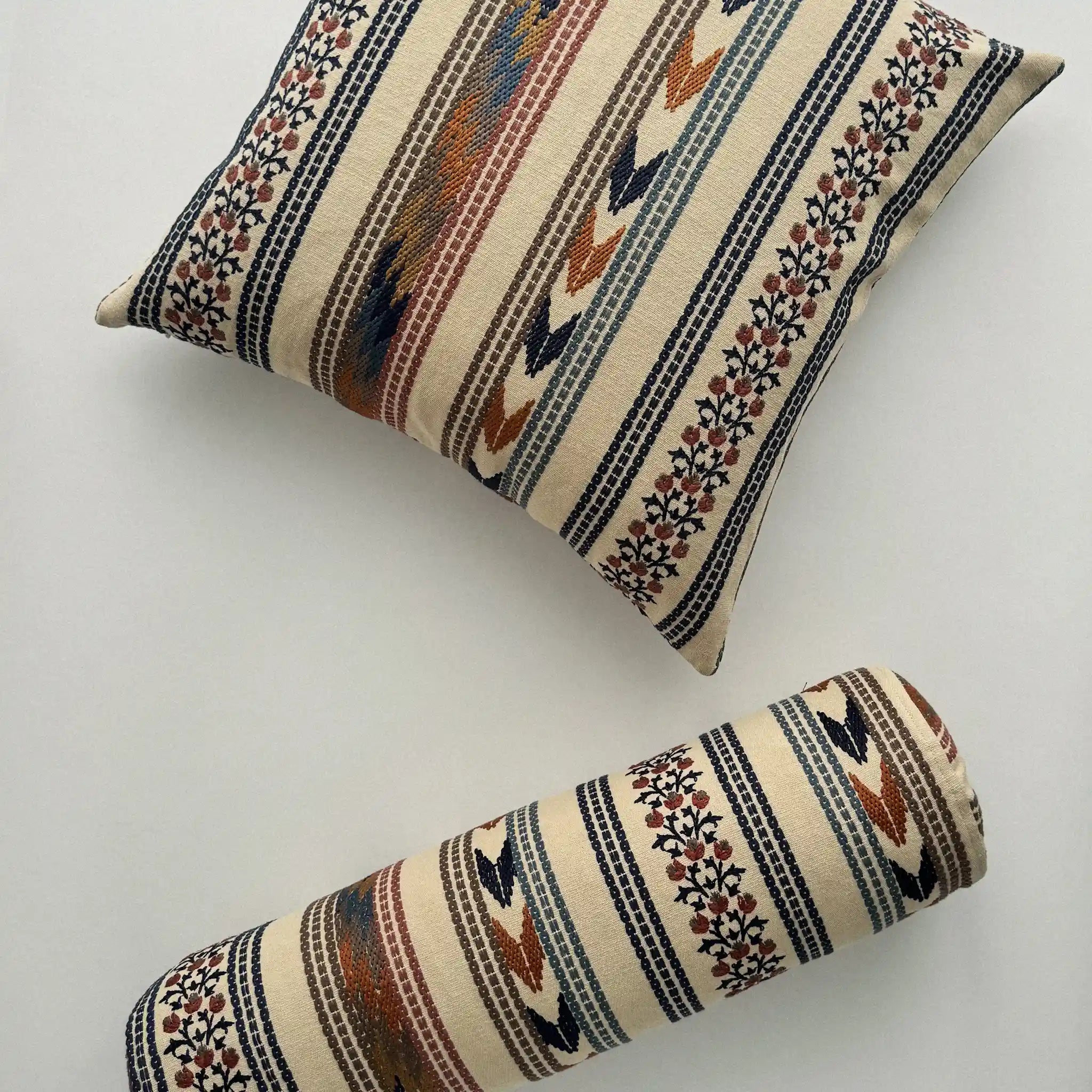 Atelier Embroidered Bolster Cushion
