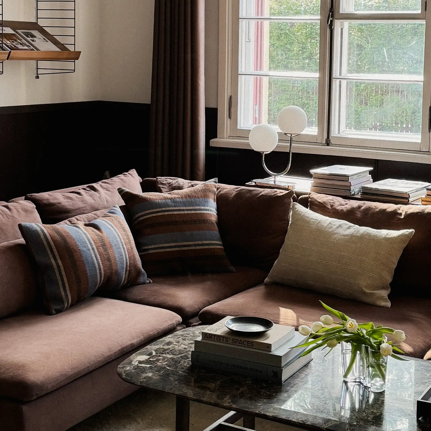 Heritage Handwoven Cushion Cover – Blue/Coco