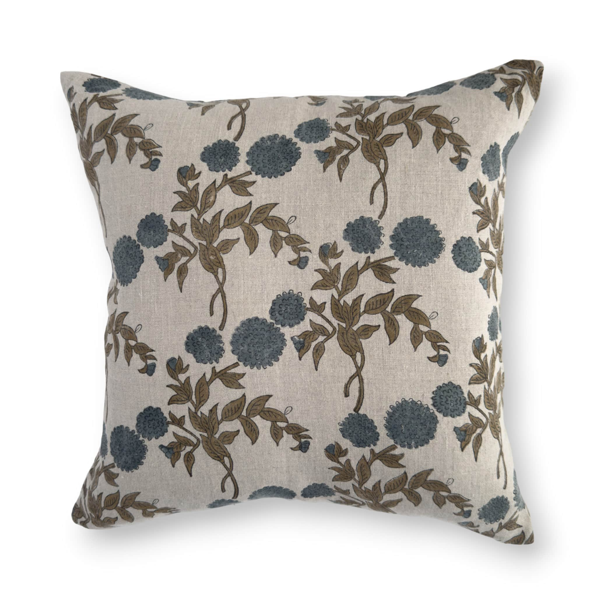 Grey floral cushion covers best sale