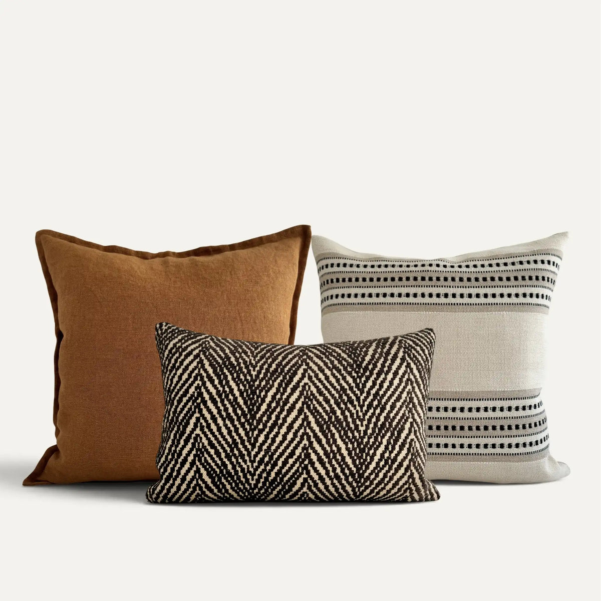 Plume Cushion Set - Tan/Sand