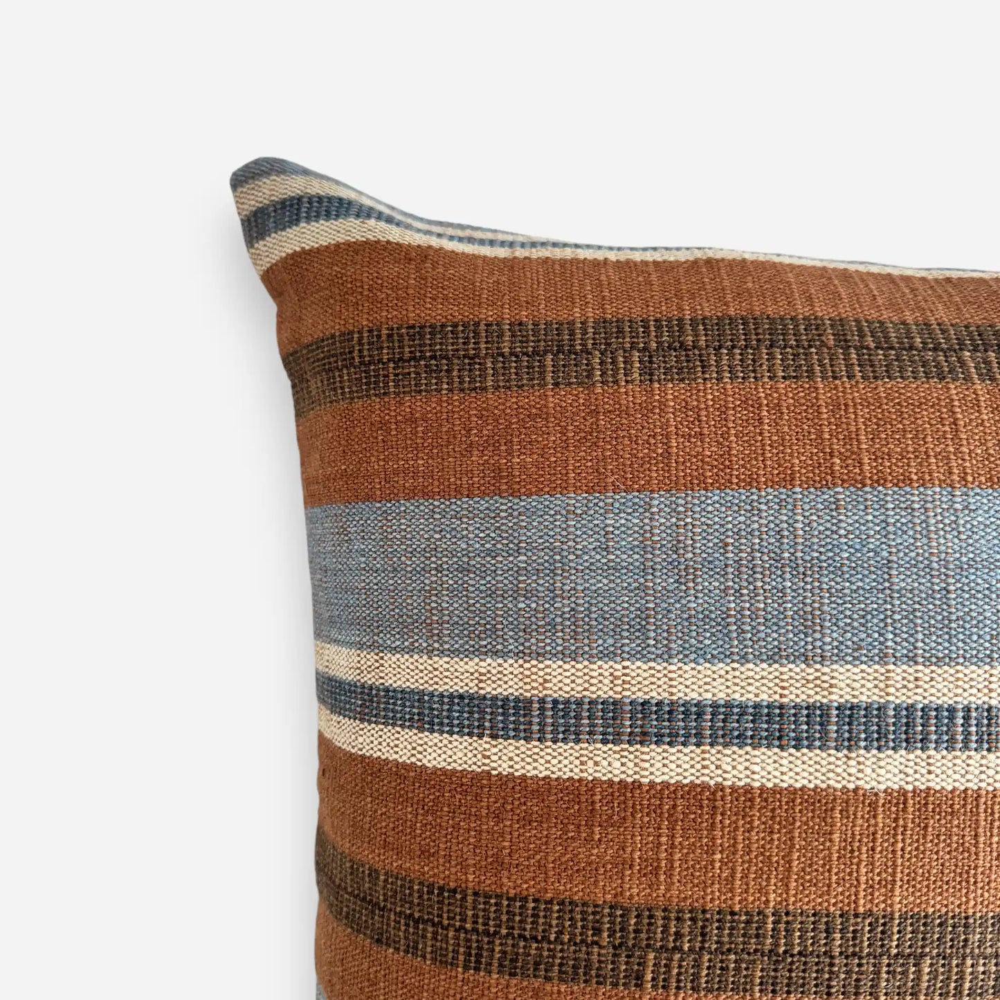 Heritage Handwoven Cushion Cover – Blue/Coco
