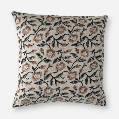 Desire for Beauty Hand Block-Printed Cushion Cover – Brown/Black