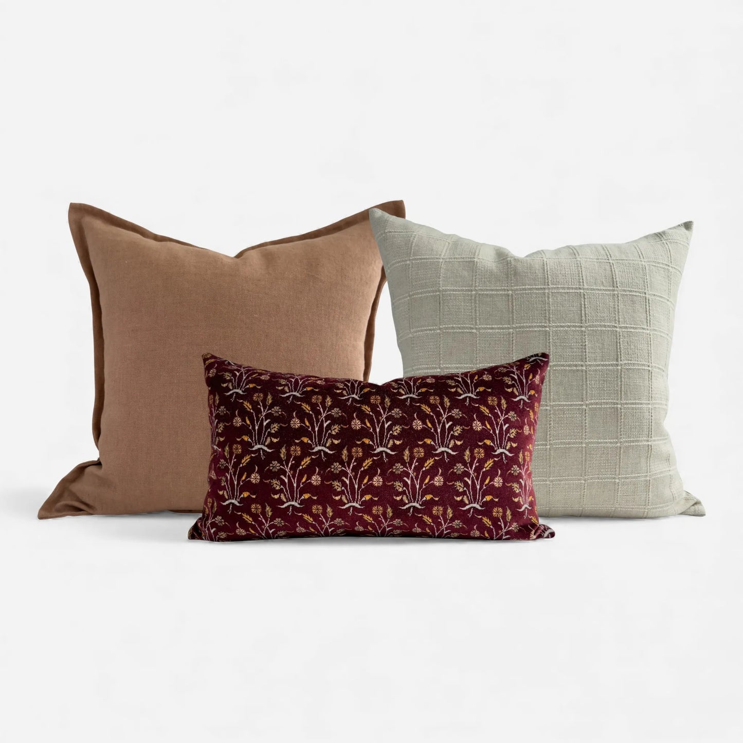 Lush Burgundy Cushion Cover Set I