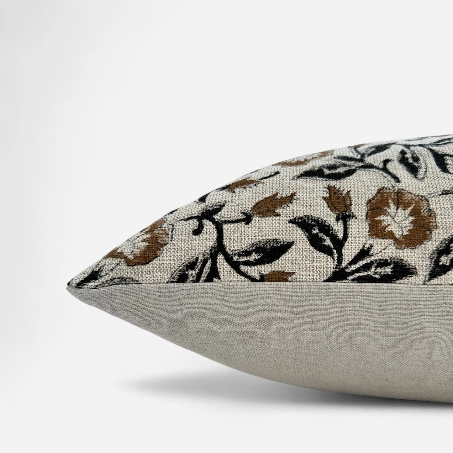 Desire for Beauty Hand Block-Printed Cushion Cover – Brown/Black