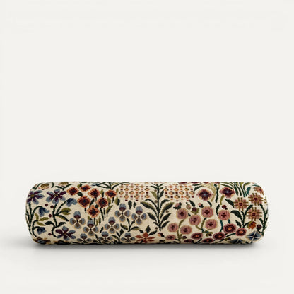 Floral bolster cushion
