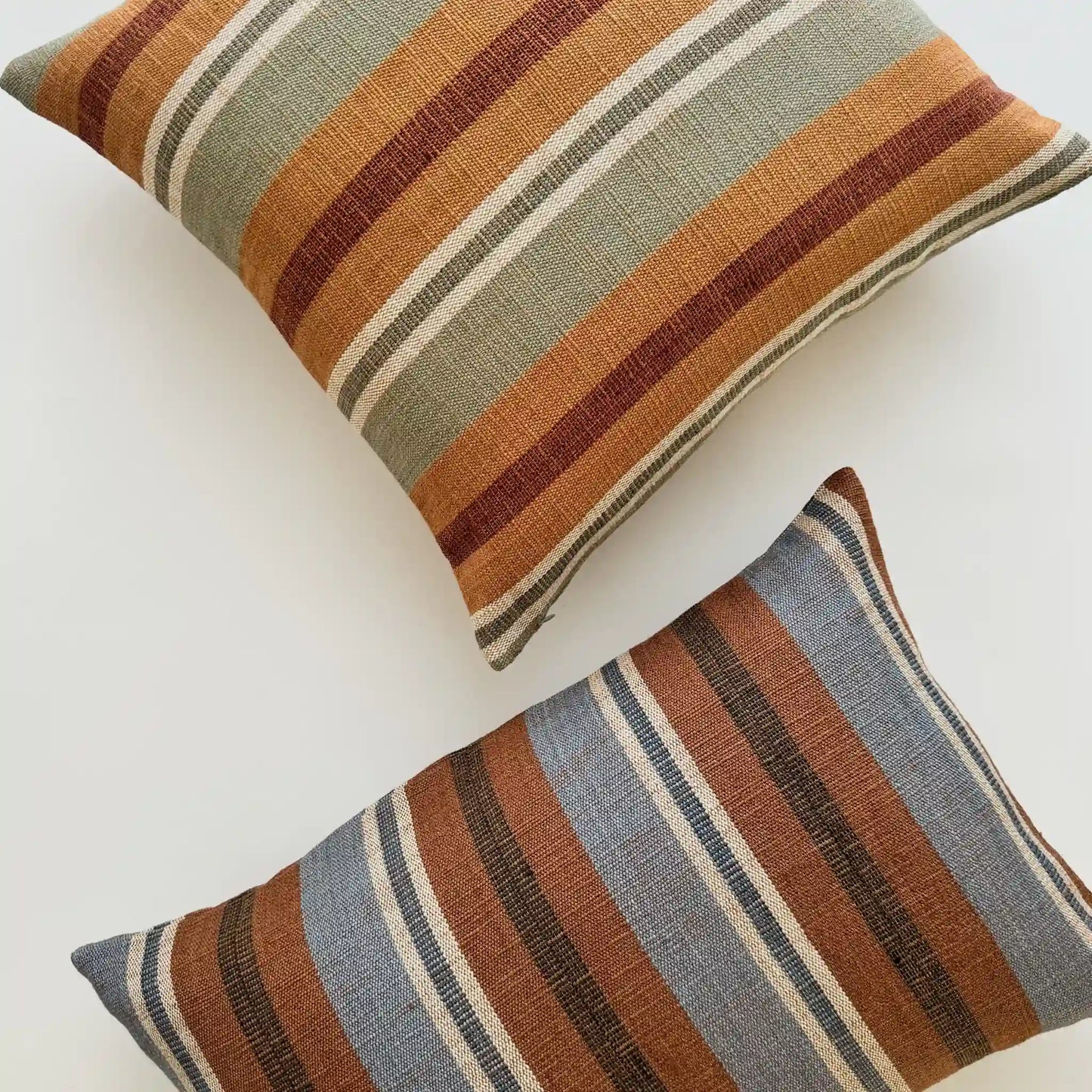 Heritage Handwoven Cushion Cover – Blue/Coco