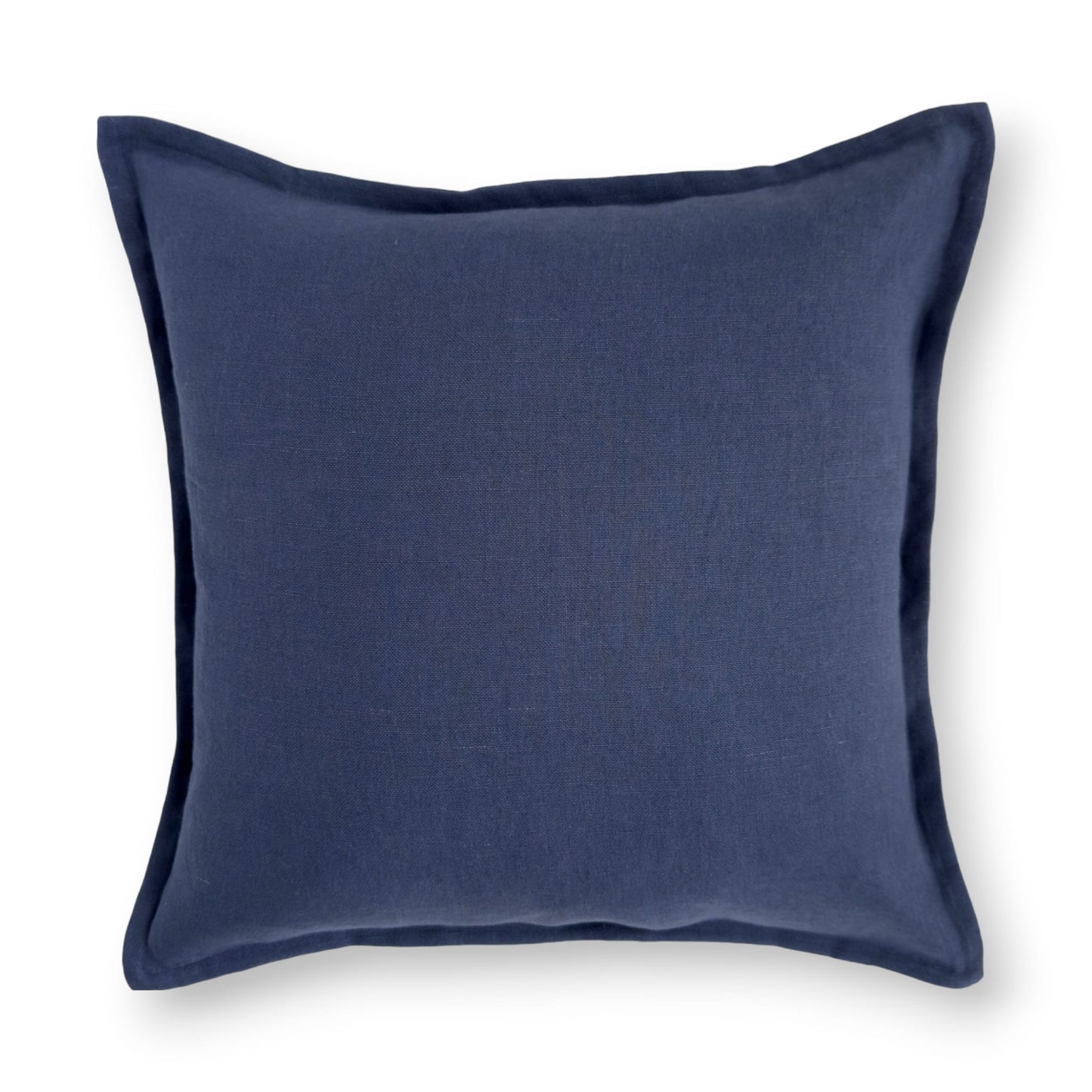 Navy blue linen cushion cover 50 x 50 cm