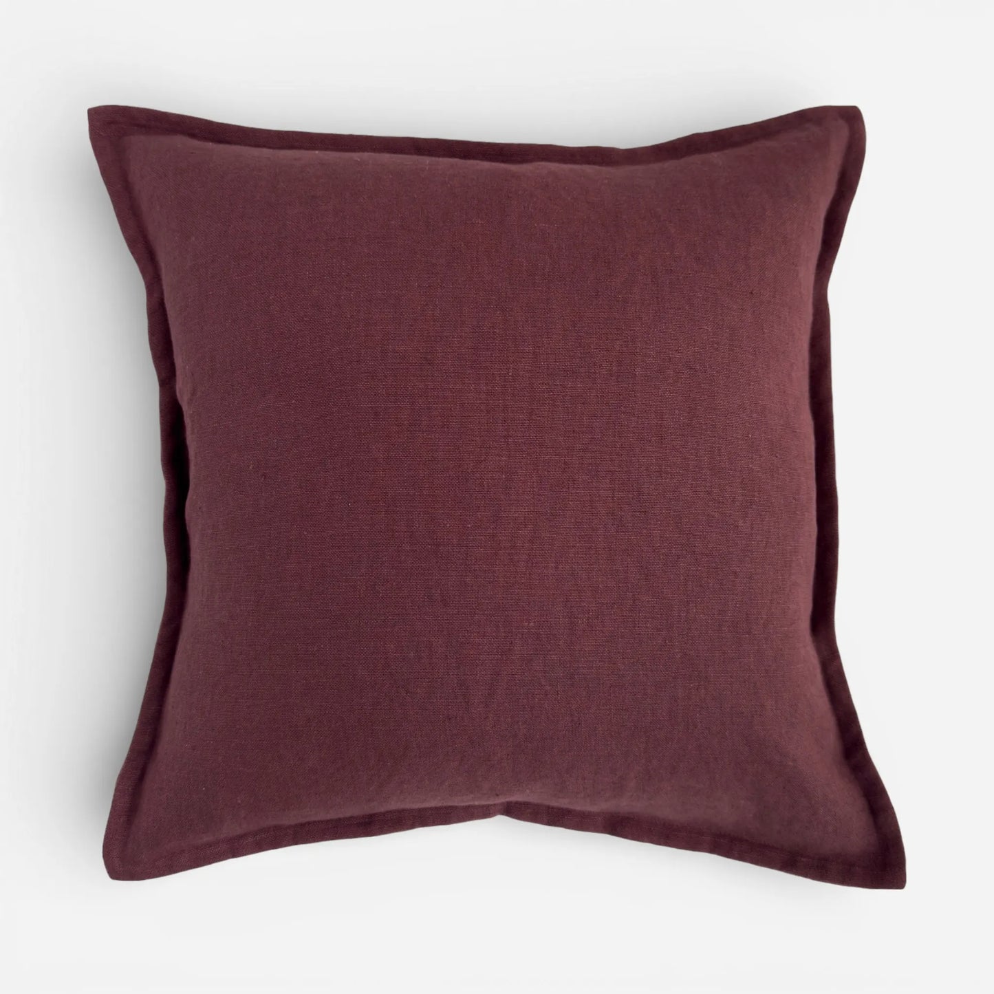 Mulberry purple linen cushion cover