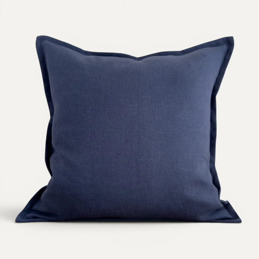 Essential Elegance Linen Cushion Cover - Navy