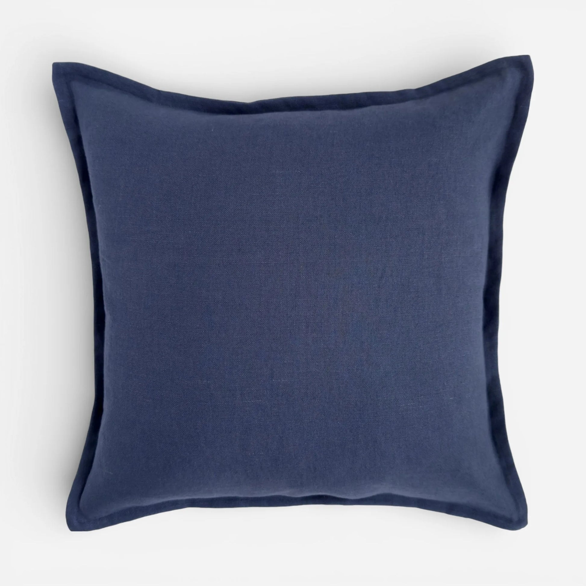 Navy blue linen cushion cover