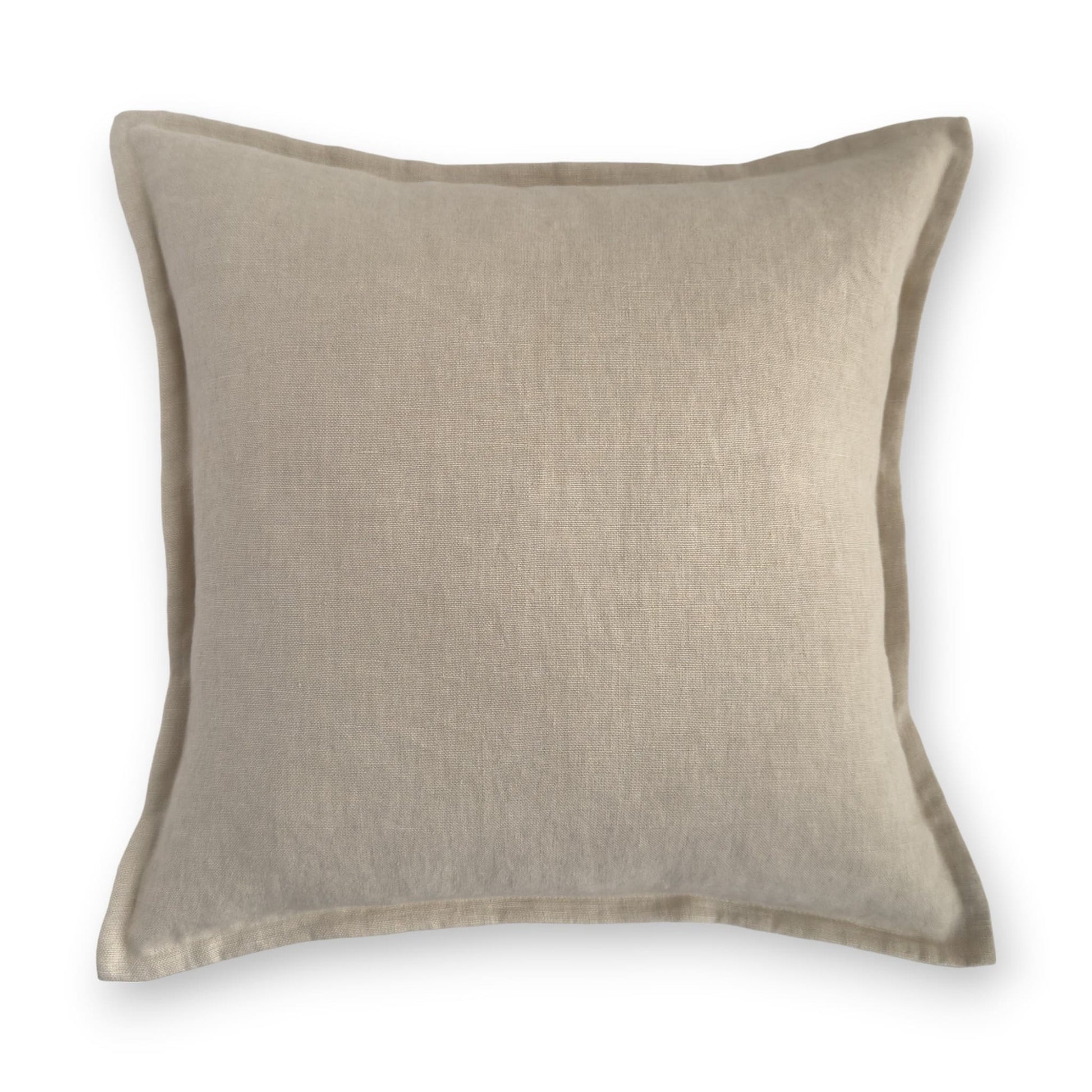 Neutral beige linen cushion cover 50 x 50 cm