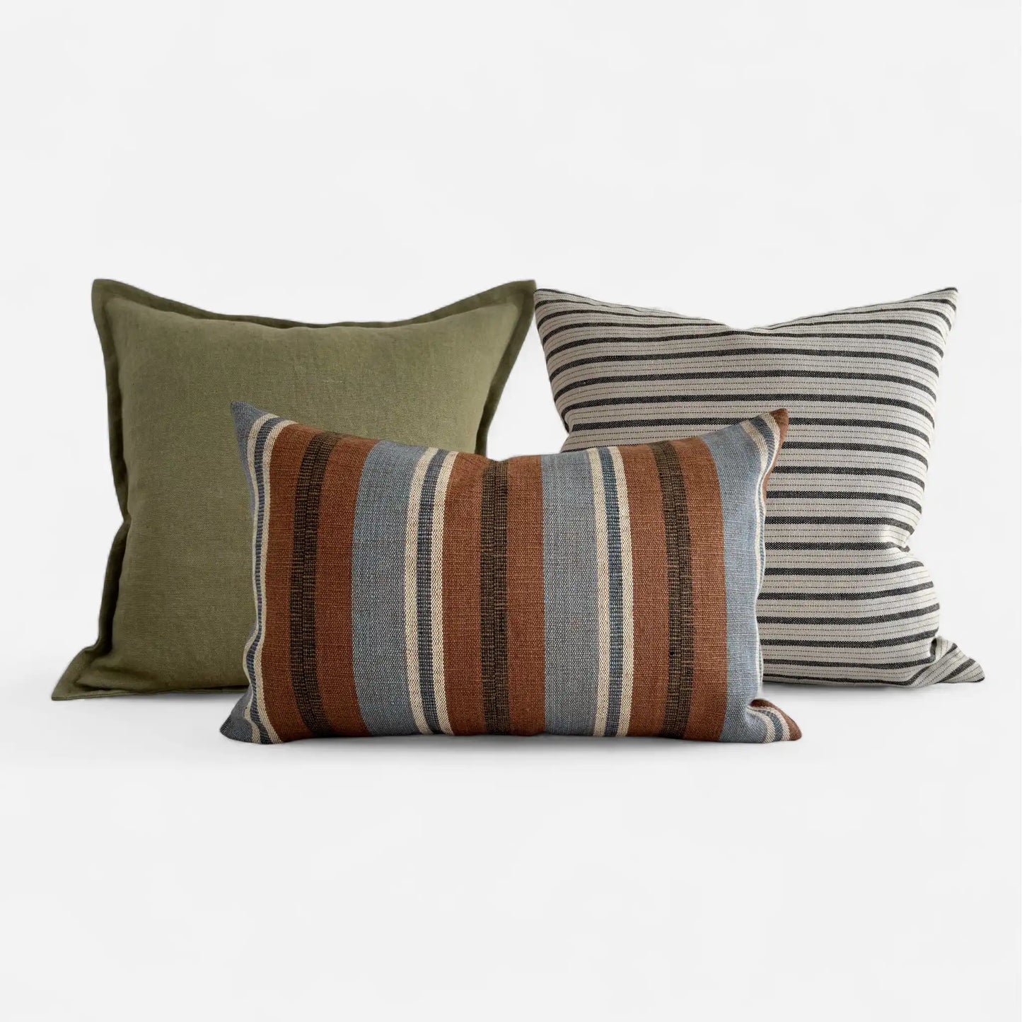 Heritage Cushion Cover Set – Blue/Coco