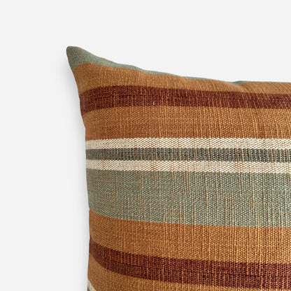 Heritage Handwoven Cushion Cover – Sage/Sienna