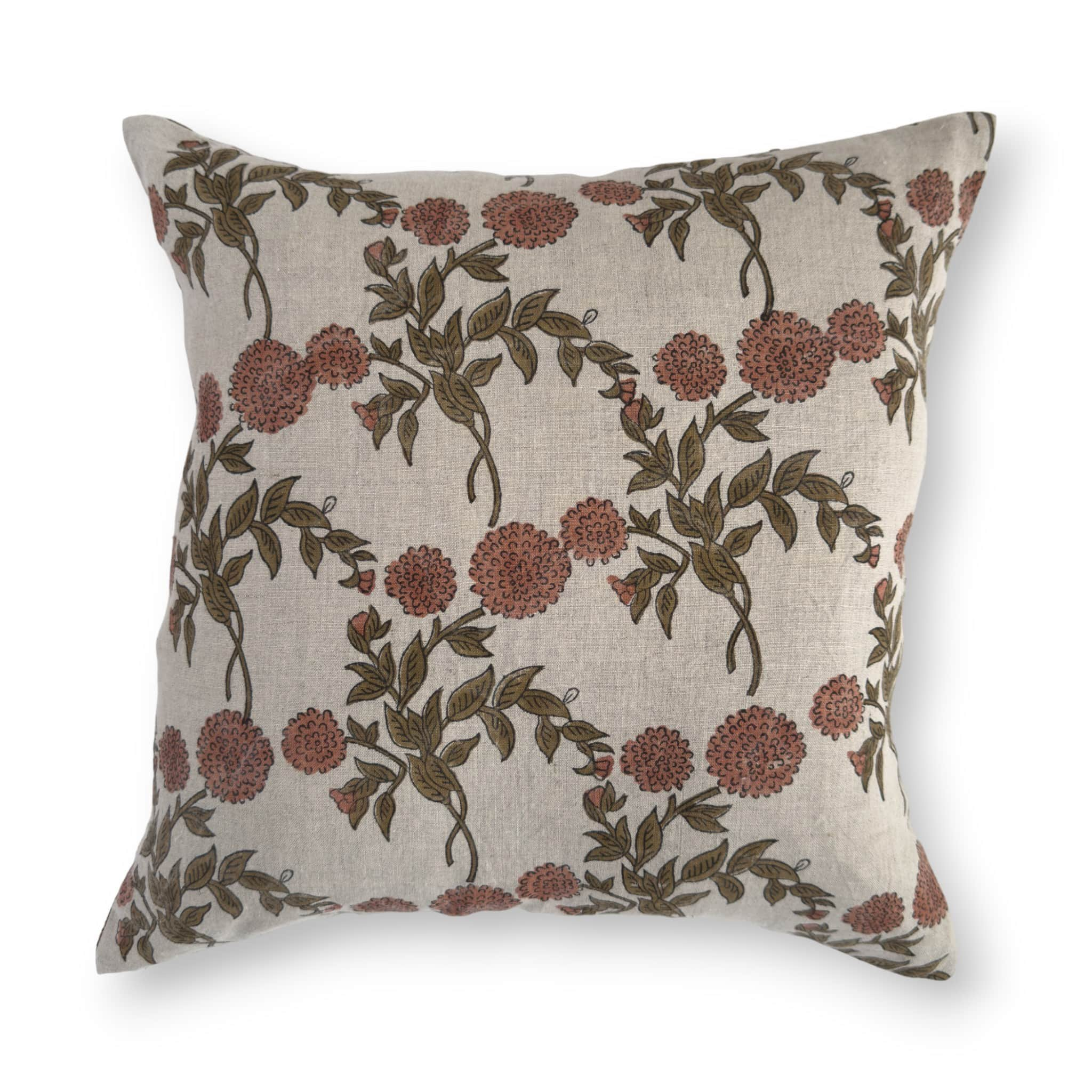 Fashion red floral cushion covers