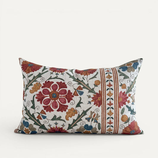 Slow Mornings Floral Linen Cushion Cover