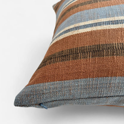 Heritage Handwoven Cushion Cover – Blue/Coco