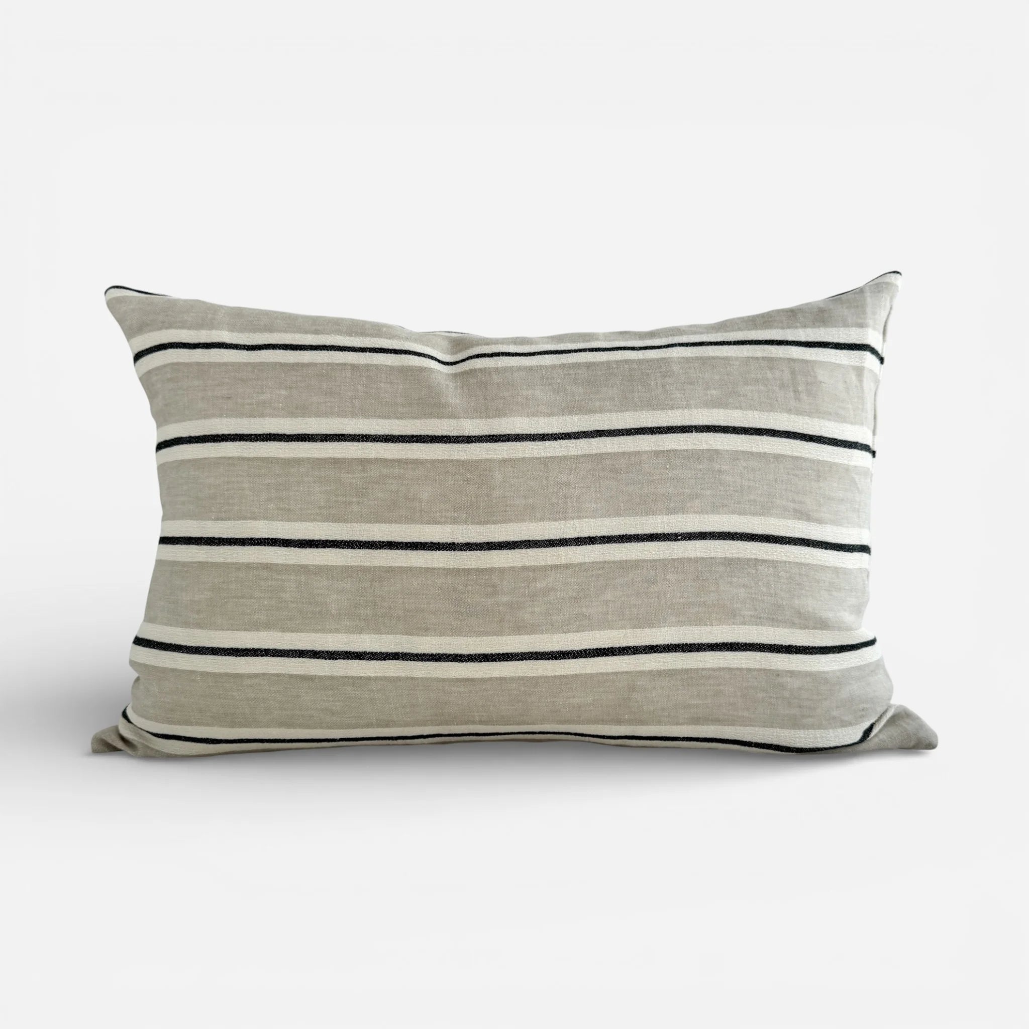 Striped linen cushion cover 40 x 60 cm