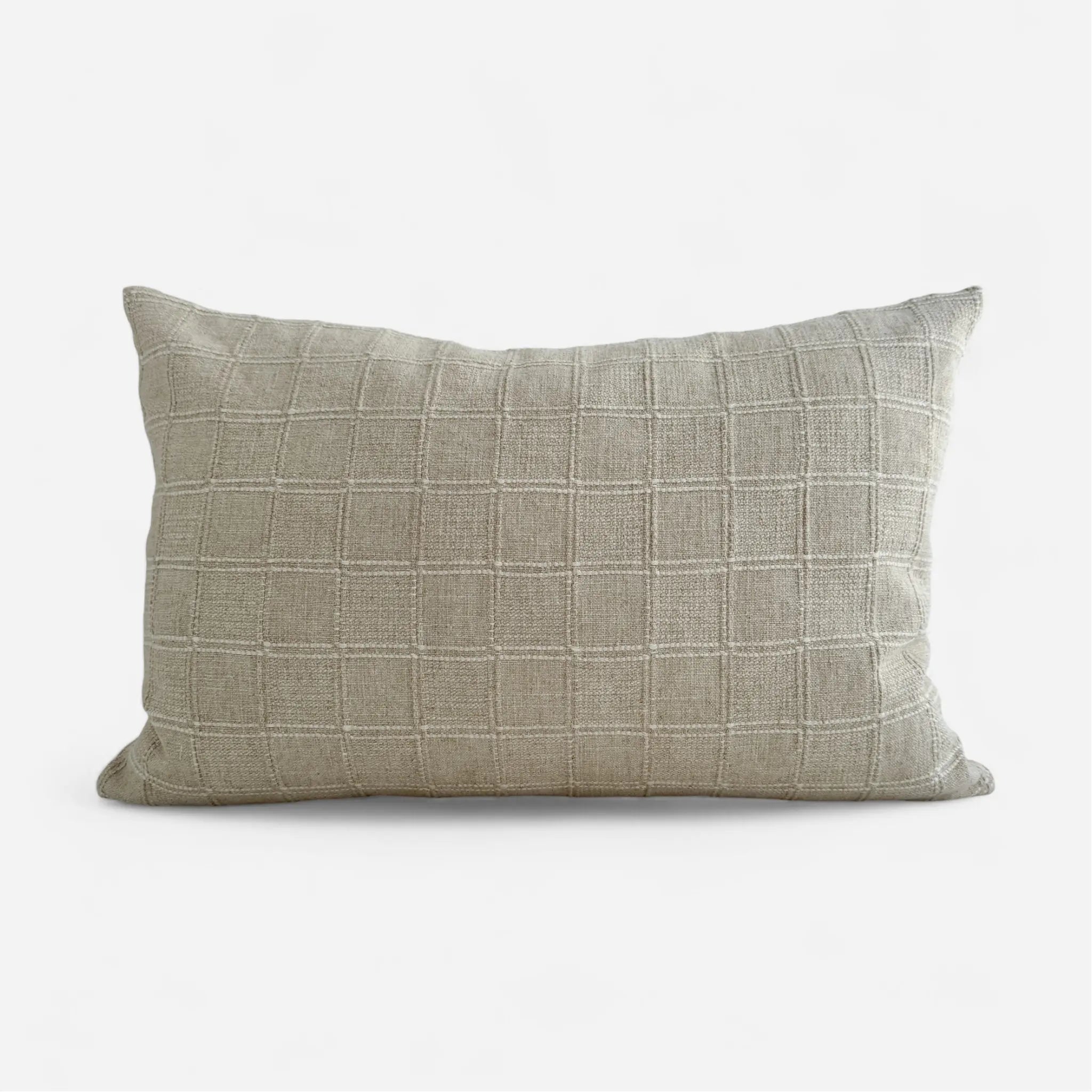 Textured linen blend cushion cover 40 x 60 cm