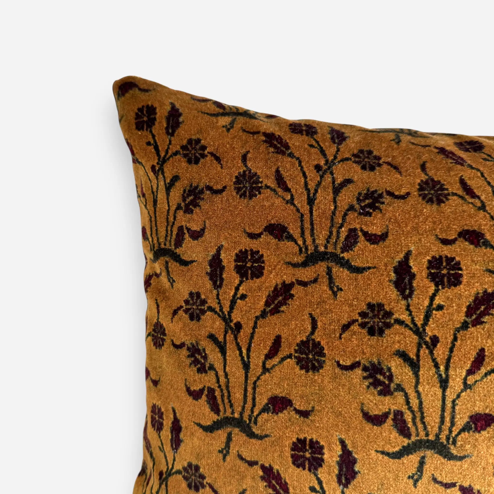 Lush Velvet Cushion Cover - Ochre