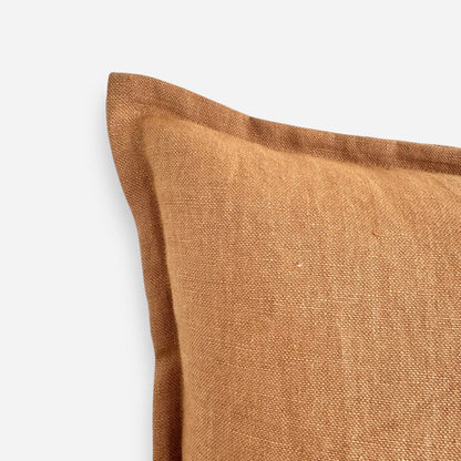 Essential Elegance Linen Cushion Cover - Caramel